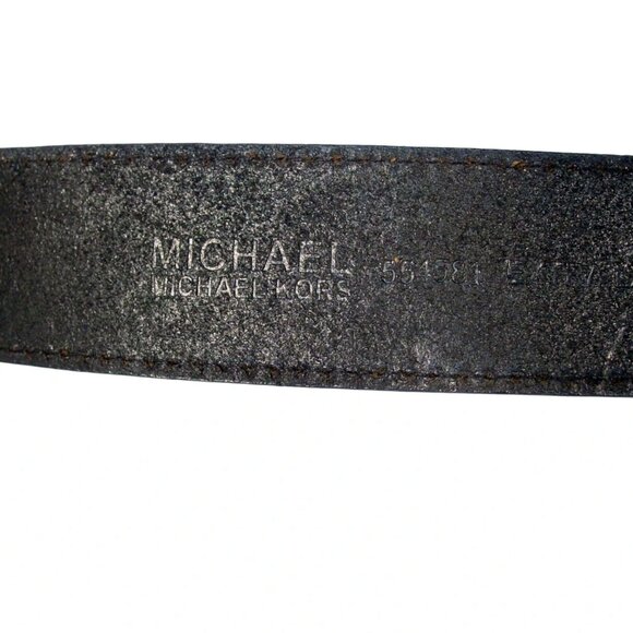 MICHAEL KORS Unisex Leather Belt 55458L Square Roller Buckle Size XL (38-42") - Picture 6 of 6